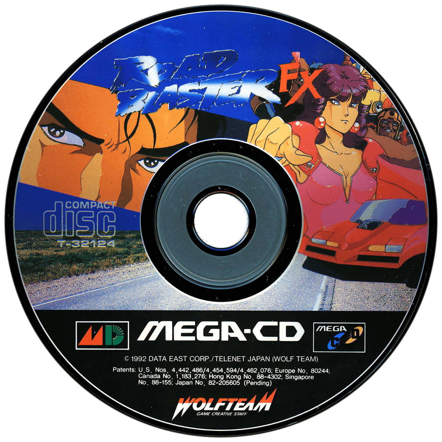 Лицензионный диск Road Avenger для Mega-CD